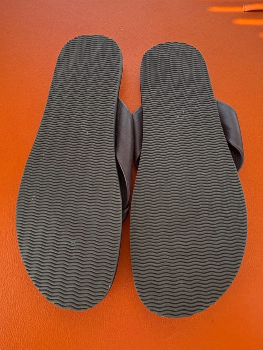 John W. Nordstrom Leather Flip-flops Sandals Men's Size 42, 8.5